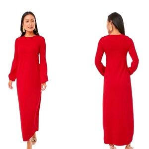 Pomander Place Red Knit Lennox Maxi Dress XL